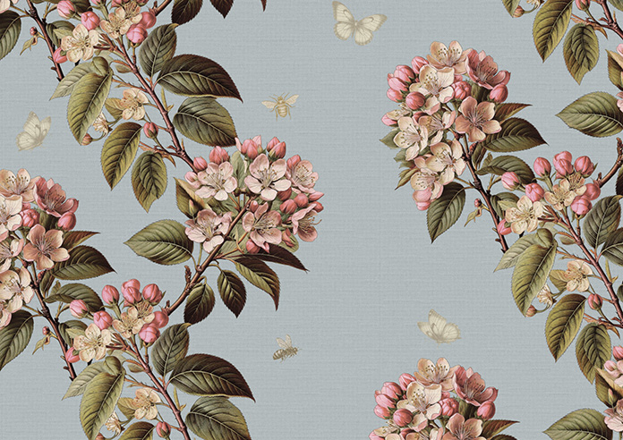 Upton, Aprils Bloom Smokes - Twist&Fit Roman Blind - Image 7